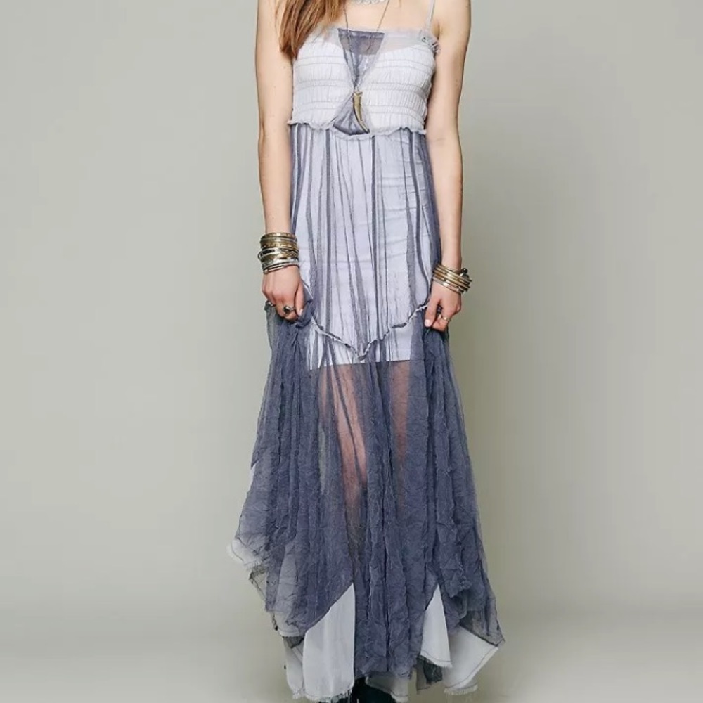 ISO!!! Free People Raw Tulle Maxi Slip